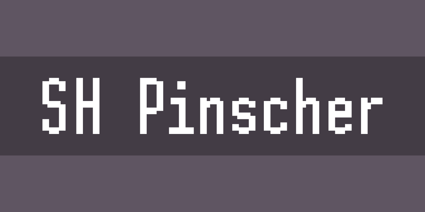 Шрифт SH Pinscher